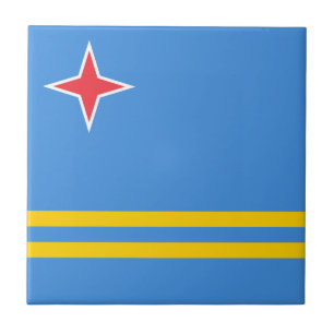 Carreau Drapeau Patriotique Aruba