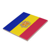 Carreau Drapeau patriotique d'Andorre (Côté)