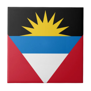 Carreau Drapeau patriotique d'Antigua-et-Barbuda