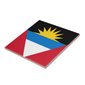 Carreau Drapeau patriotique d'Antigua-et-Barbuda (Côté)