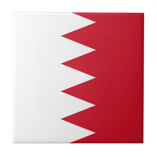 Carreau Drapeau patriotique de Bahreïn Tile (Devant)
