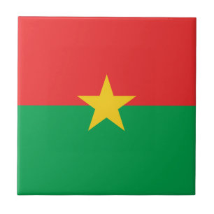 Carreau Drapeau patriotique du Burkina Faso