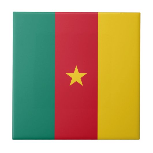 Carreau Drapeau patriotique du Cameroun (Devant)