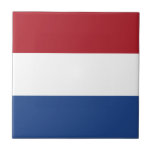 Carreau Drapeau Pays-Bas tricolore<br><div class="desc">Drapeau du Pays-Bas: "Je maintiendrai". 
Il est composé de trois bandes horizontales : rouge,  blanc et bleu.</div>
