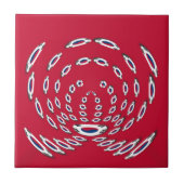 Carreau Drapeau Polka de Corée du Sud (Devant)