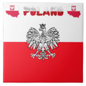 Carreau Drapeau polonais (Devant)