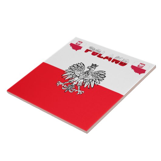 Carreau Drapeau polonais (Côté)