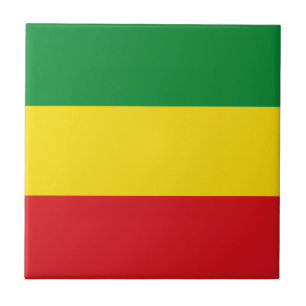 Carreau Drapeau rastafarien Rasta Ethiopie