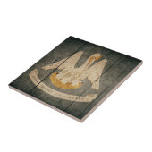 Carreau Drapeau robuste en bois Louisiane (Côté)