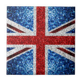 Carreau Drapeau rouge bleu blanc brillant parties scintill (Devant)