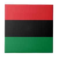 Drapeau rouge noir et vert