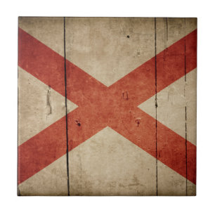 Carreau Drapeau rude de l'Alabama