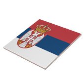 Carreau Drapeau serbe (Côté)