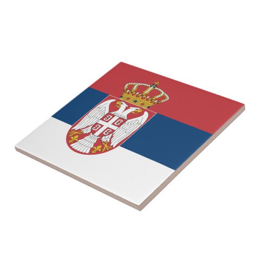 Carreau Drapeau Serbie (Côté)