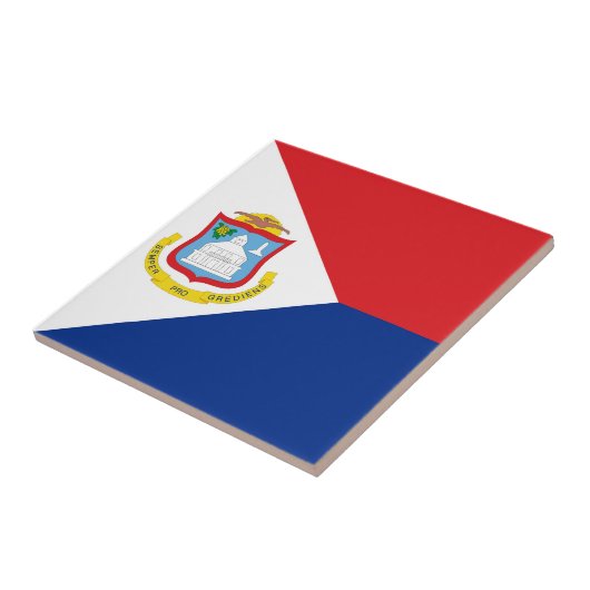Carreau Drapeau Sint Maarten (Côté)