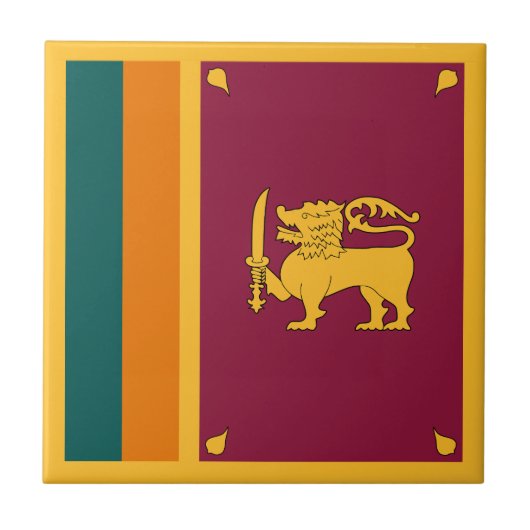 Carreau Drapeau Sri Lanka (Devant)