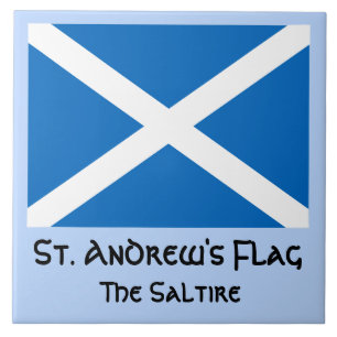 Carreau Drapeau St. Andrew's, Saltire, ou Drapeau de l'Éco