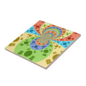 Carreau Drapeau sud-coréen Inspiré Art Abstrait Impression (Côté)