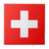 Carreau Drapeau Suisse (Devant)