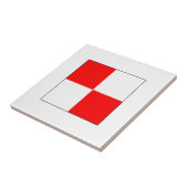 Carreau Drapeau U d'ICS (Côté)