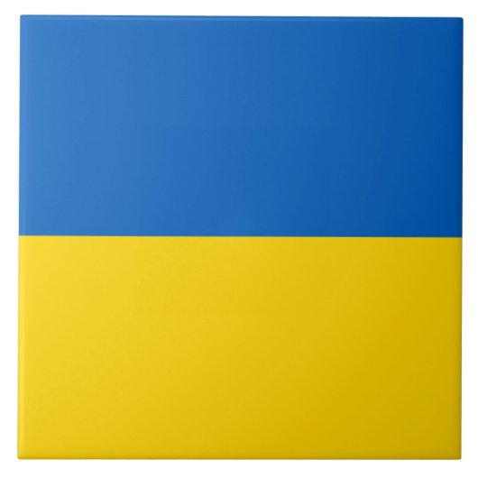 Carreau Drapeau ukrainien (Ukraine) (Devant)