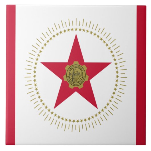 Carreau Drapeau urbain de Birmingham (Alabama) (Devant)