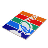 Carreau Drapeau urbain de Saint-Pétersbourg (Floride) (Côté)