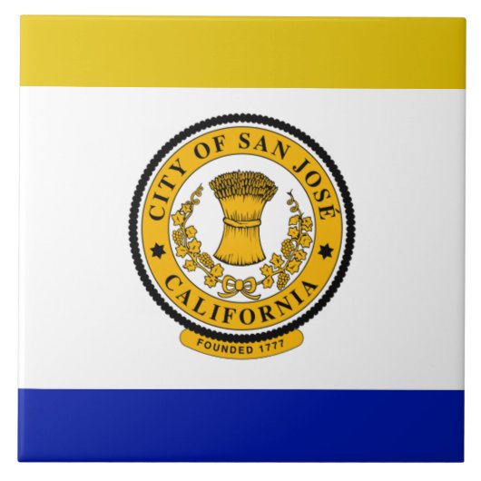 Carreau Drapeau urbain de San Jose (Devant)