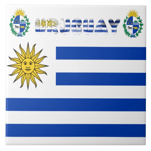 Carreau Drapeau uruguayen (Devant)