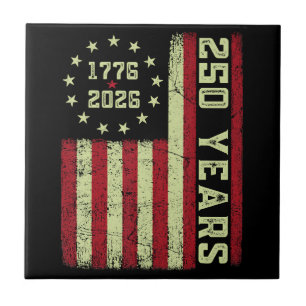 Carreau Drapeau Usa 250e Anniversaire