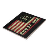 Carreau Drapeau Usa 250e Anniversaire (Côté)