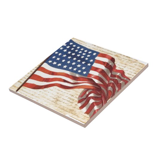 Carreau Drapeau vintage (Côté)