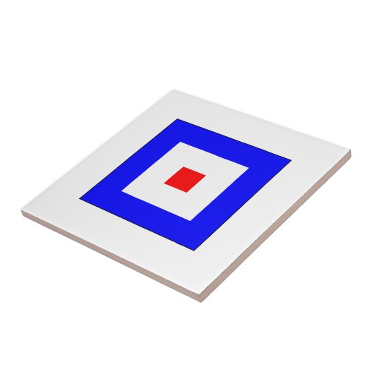 Carreau Drapeau W d'ICS (Côté)