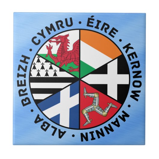 Carreau Drapeaux celtiques de nations (Devant)