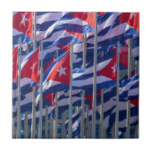 Carreau Drapeaux cubains, La Havane, Cuba (Devant)
