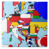 Carreau drapeaux de l'Europe (Devant)