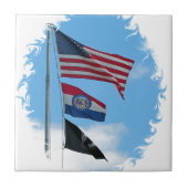 Carreau Drapeaux du comté de Iron (Devant)