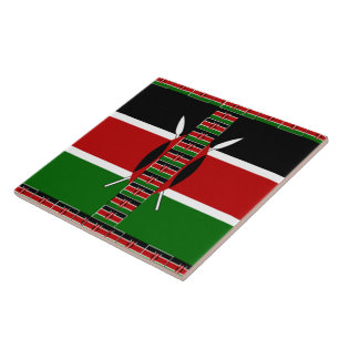 Carreau Drapeaux miniers sans fil du Kenya Frames Art