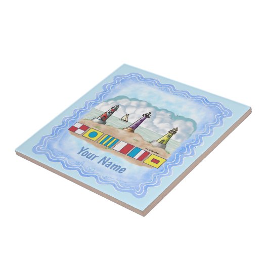 Carreau Drapeaux phare (Côté)