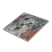 Carreau Drapeaux sur la 57ème rue par Frederick Childe Has (Côté)