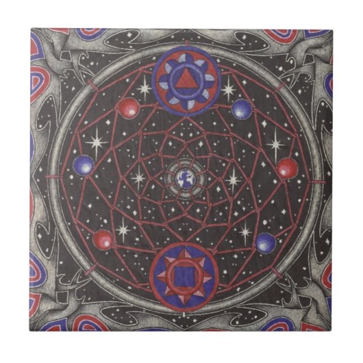 Carreau dreamcatcher de l'espace intérieur (Devant)