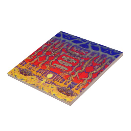 Carreau Dreamland psychédélique (Côté)