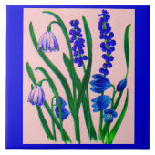 Carreau drêches à neige et scilla (Devant)