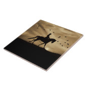 Carreau Dressage Cheval et Rider Art (Côté)