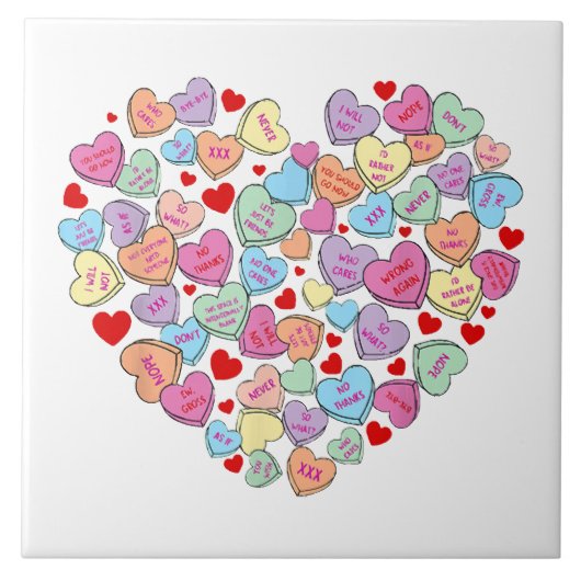 Carreau Drôle Anti Saint-Valentin (Devant)