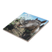 Carreau Drôle Cheval brun visage (Côté)