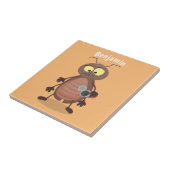 Carreau Drôle drôle de personnage de dessin animé de cafar (Côté)