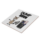 Carreau Drôle Dump Biden Caricature politique (Côté)