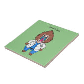 Carreau Drôle manuel dessin d'un médecin (Côté)