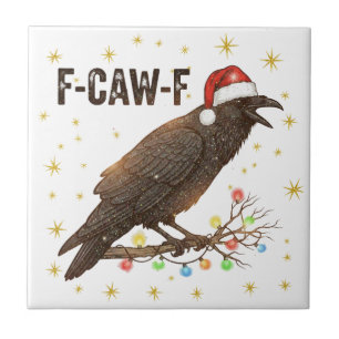 Carreau Drôle Noël Corbeau Corbeau F-CAW- F